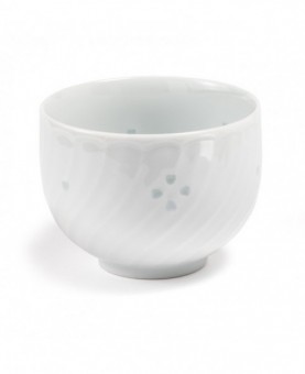 Tasses à thé Japonaise blanche "grain de riz" 10cl