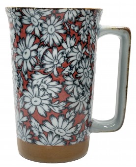 Mug à thé Japonais à motifs marguerite 40cl