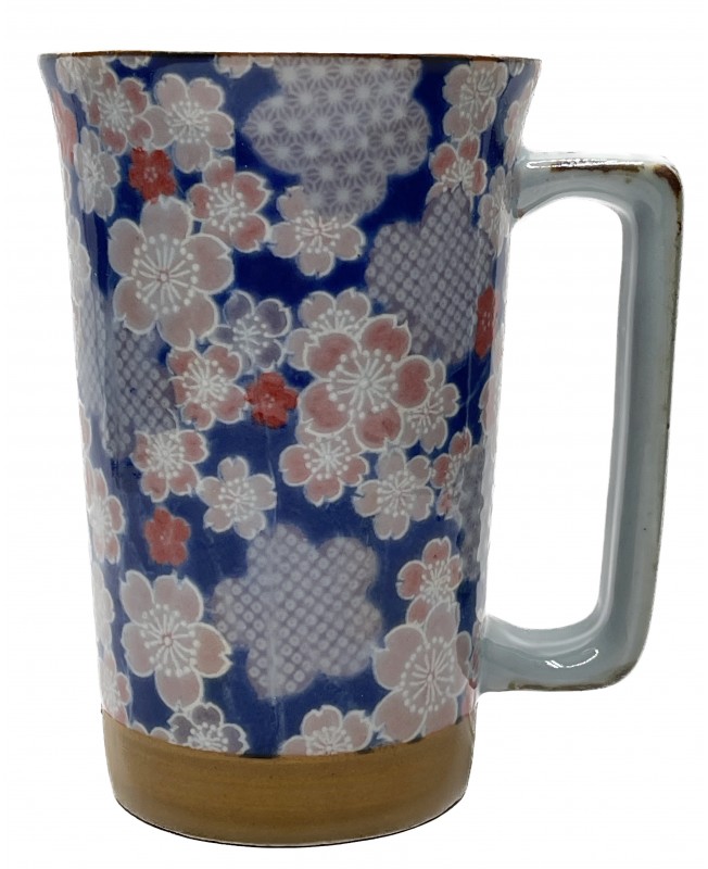 Mug à thé Japonais à motifs Hanayagi capacité 40cl