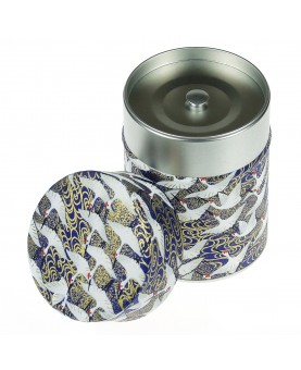 Boîte à thé en papier Japonais - Norisuke - double couvercle en métal