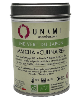 Matcha Culinaire BIO* pour Latte et pâtisseries - Thé Vert Japonais broyé en poudre