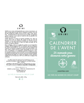 Coffret Calendrier de l'Avent 2024 - UNAMI Maison de Thé