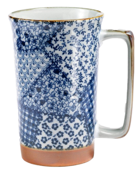 Mug à thé à motifs patchwork capacité 40cl