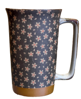 Mug à thé à motifs fleurs de cerisier capacité 40cl