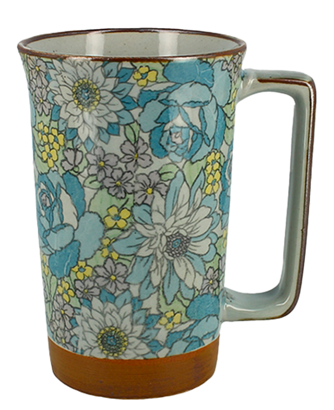 Mug à thé Grosses Fleurs Multi-couleurs capacité 40cl