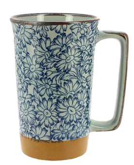 Mug à thé Grandes Marguerites Bleues capacité 40cl