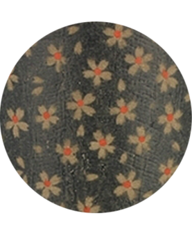 Mug à thé à motifs Rétro Fleurs Fond Vert capacité 40cl