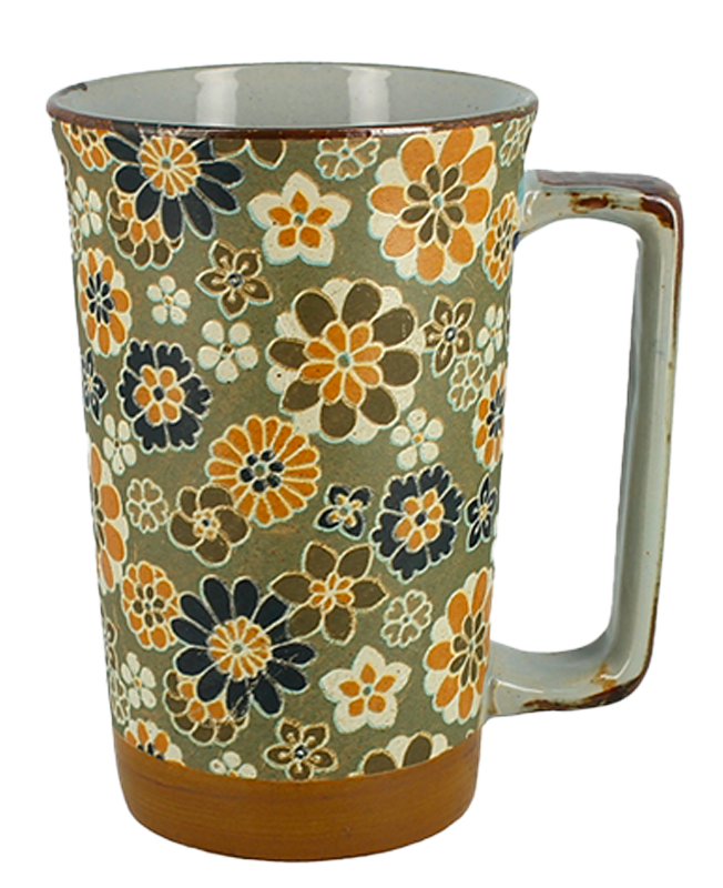 Mug à thé à motifs Chrysanthèmes capacité 40cl