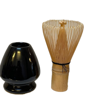 Fouet à Matcha & Support en porcelaine