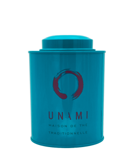 Boite à thé métal Turquoise Unami