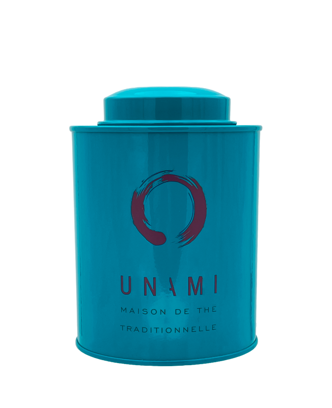 Boite à thé métal Turquoise Unami