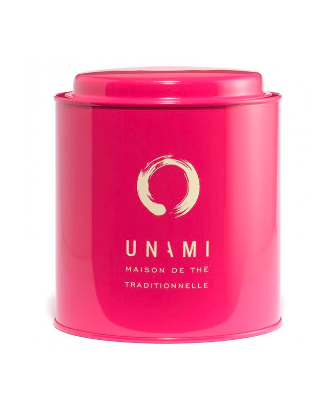 Boite à thé Unami en métal Rouge Framboise Capacité +/- 300g
