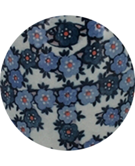 Mug à thé à motifs Fleurs Bleues pieuvre capacité 40cl