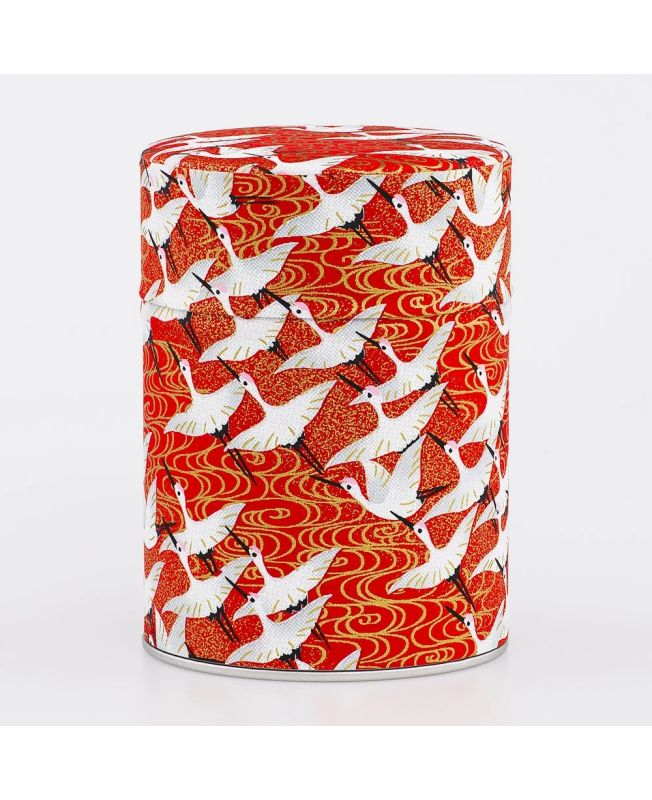 Boîte à thé en papier Japonais- Minabe- double couvercle en métal