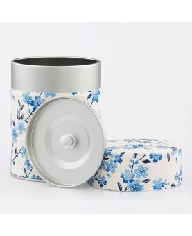 Boîte à thé en papier Japonais - Hidaka - double couvercle en métal