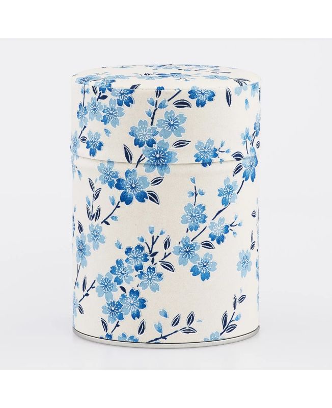 Boîte à thé en papier Japonais - Hidaka - double couvercle en métal