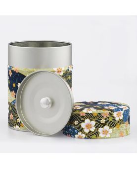 Boîte à thé en papier Japonais - Akabira - double couvercle en métal