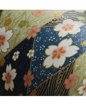 Boîte à thé en papier Japonais - Akabira - double couvercle en métal
