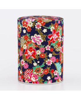 Boîte à thé en papier Japonais - Uchiko - double couvercle en métal