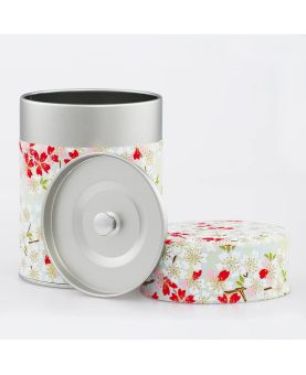 Boîte à thé en papier Japonais - Yanai - double couvercle en métal