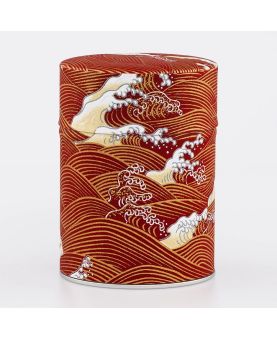 Boîte à thé en papier Japonais - Gobo - double couvercle en métal