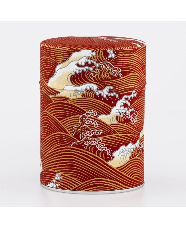 Boîte à thé en papier Japonais - Gobo - double couvercle en métal
