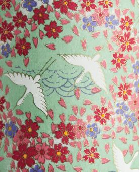 Boîte à thé en papier Japonais - Shimoze - double couvercle en métal
