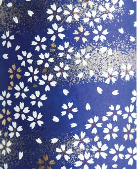 Boîte à thé en papier Japonais - Nikko - double couvercle en métal