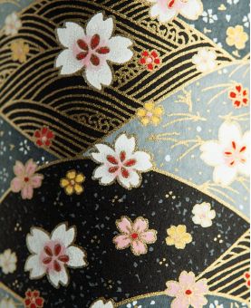 Boîte à thé en papier Japonais - Akabira - double couvercle en métal