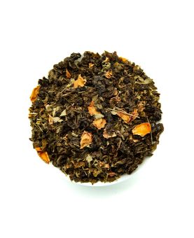 Orchidée sur une base de thé Wulong