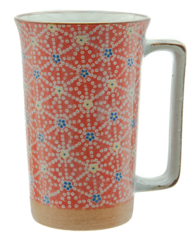 Mug à thé Hanasibori rouge brillant 40cl