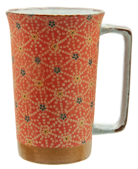 Mug à thé Hanasibori rouge mate 40cl