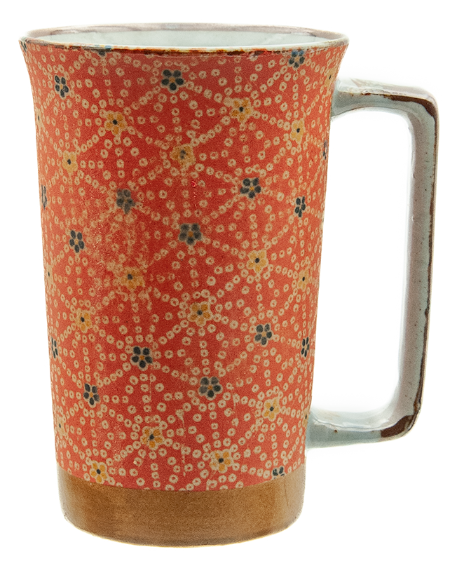 Mug à thé Hanasibori rouge mate 40cl