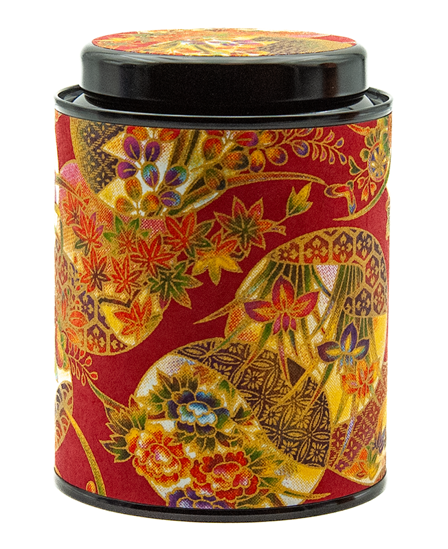 Boîte à thé en papier Japonais - Hanayo feuille automne 50g