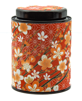 Boîte à thé en papier Japonais - Hanayo feuilles blanches 50g