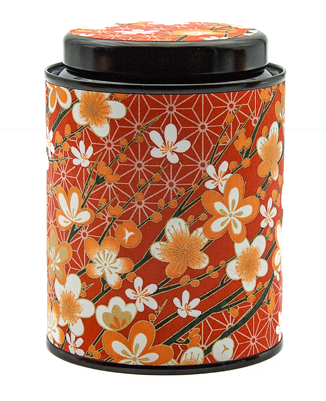 Boîte à thé en papier Japonais - Hanayo feuilles blanches 50g