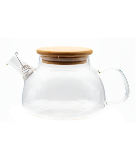 Théière en verre couvercle bambou 680ml