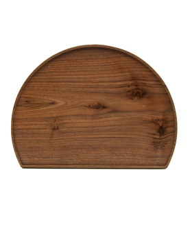 Plateau demi-lune en noyer massif - VIETNAM
