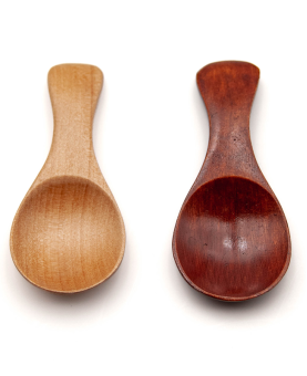 doseur à thé en bois naturel ou rouge