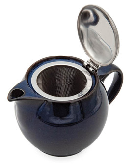 Théière Céramique Bleu Jeans 45 cl - Japon ouverte