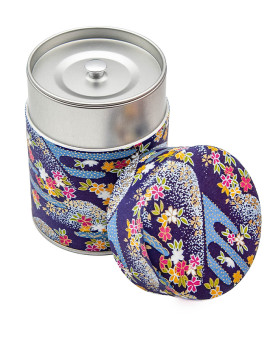 Boite à thé washi Akai couvercle